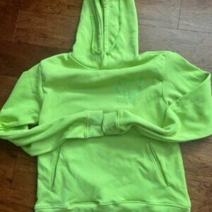 lonely ghost green embroidered logo hoodie